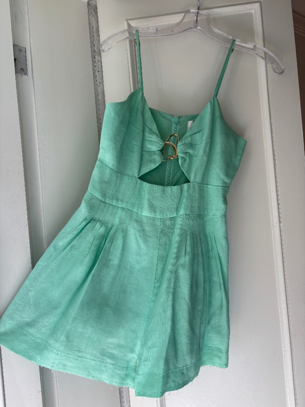 AJE simone ring cut out playsuit
